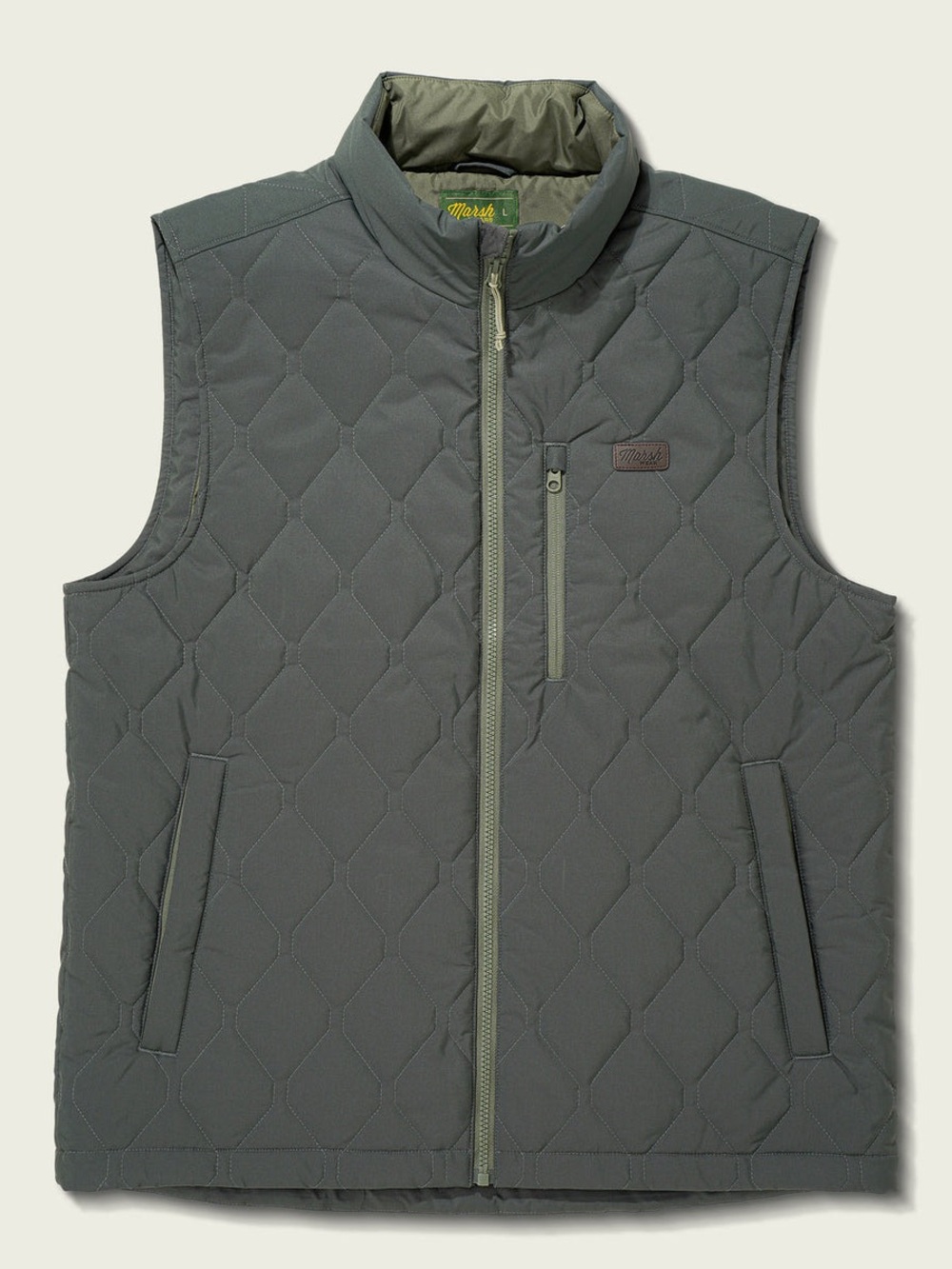 Marsh Wear Barnwell Puff Vest in Ash L